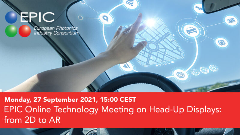 EPIC Online Technology Meeting on Head-Up Displays: from 2D to AR