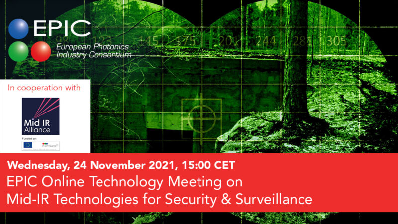 EPIC Online Technology Meeting on Mid-IR Technologies for Security & Surveillance (in cooperation with MidIR Alliance)