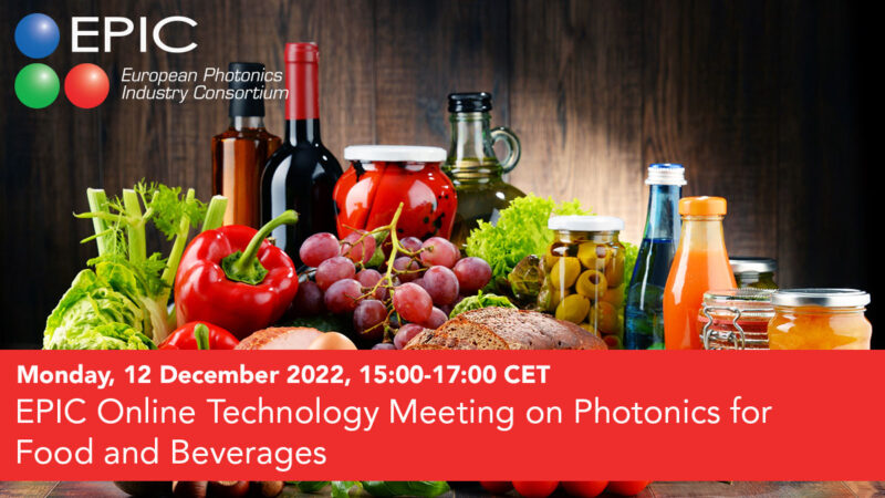 EPIC Online Technology Meeting on Photonics for Food and Beverages