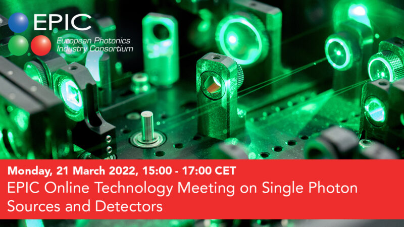 EPIC Online Technology Meeting on Single Photon Sources and Detectors