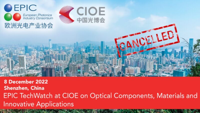 EPIC TechWatch at CIOE on Optical Components, Materials and Innovative Applications