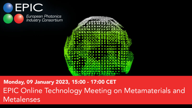EPIC Online Technology Meeting on Metamaterials and Metalenses