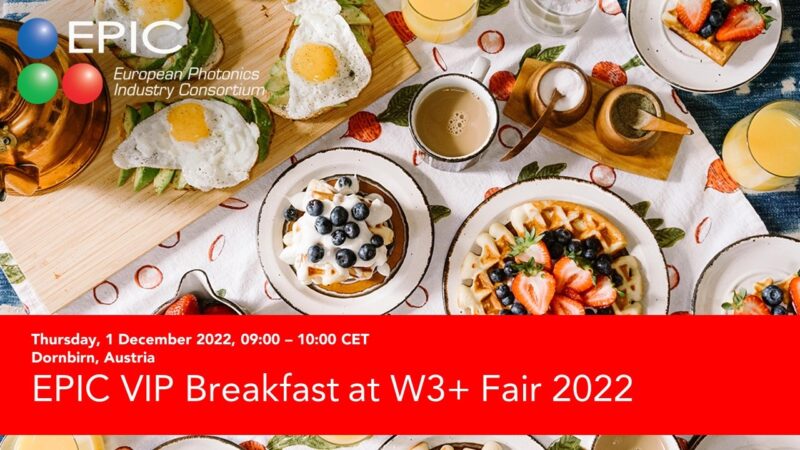 EPIC VIP Breakfast at W3+FAIR 2022